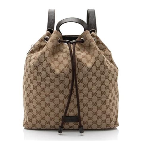 drawstring backpack gucci|Gucci small backpack price.